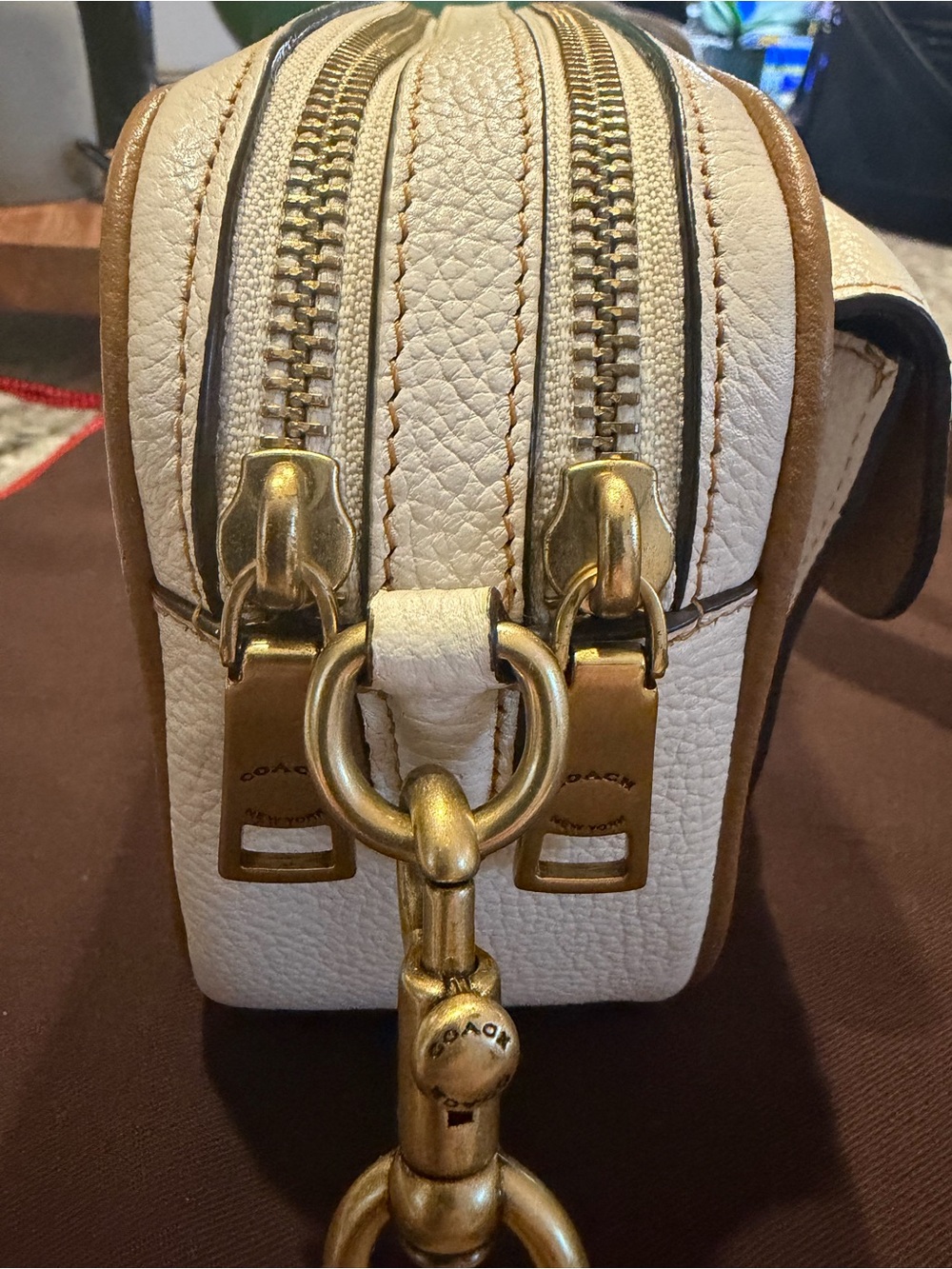Coach Willow Camera Bag in Colorblock Leather (Chalk/Multi) – Style C0695 - Picture 14 of 15